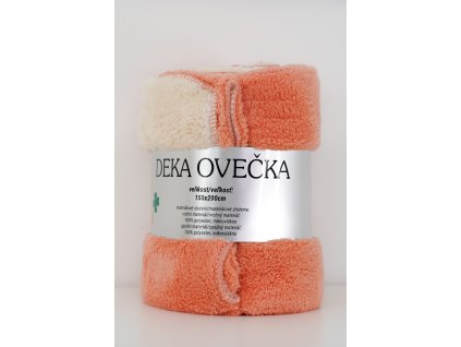Deka oboustranná ovečka meruňka