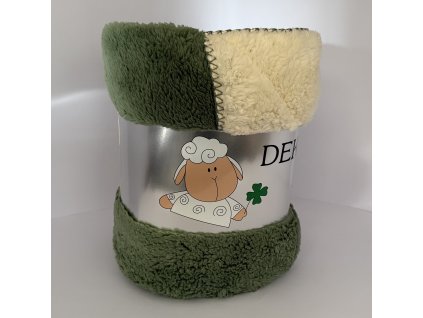 Deka OVEČKA zelená