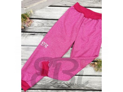 Softshellové kalhoty růžový melír - EBi