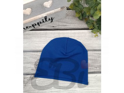 Čepice jednovrstvá - Středně modrá