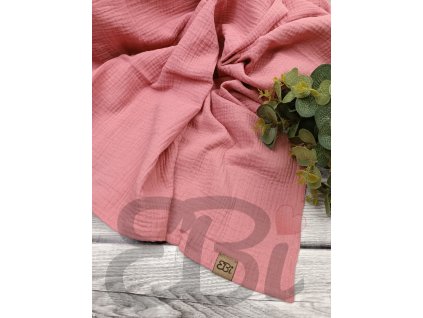 Mušelínová plena, starorůžová