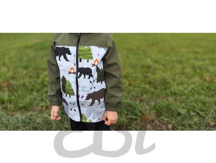 Softshellová bunda s fleecem,Bear