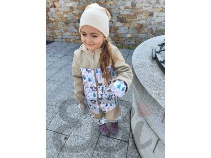 Softshellová bunda s fleecem, Mýval v lese