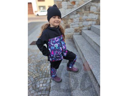 Softshellová bunda s fleecem, Barevná zvířátka