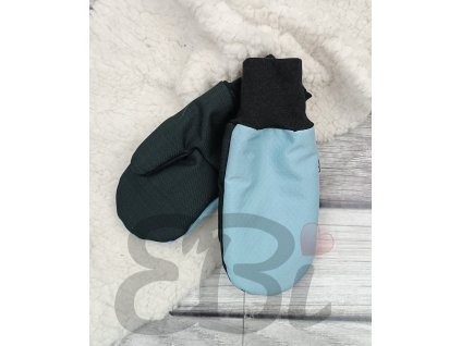 Rukavičky softshellové s BERÁNKEM - Modré