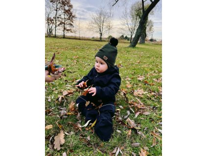 Ušanka zimní - Tmavě zelená