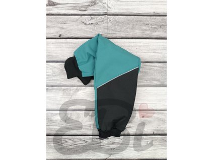 Zimní softshellové kalhoty s BERÁNKEM Petrojelové - černá