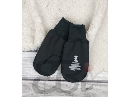 Rukavičky softshellové s BERÁNKEM - Stromeček