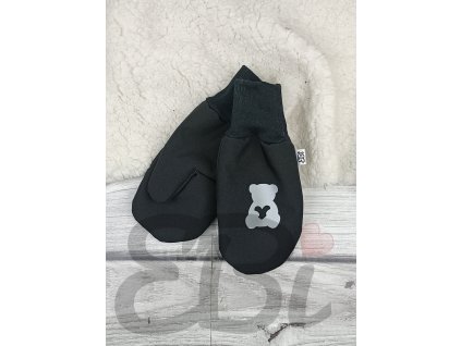 Rukavičky softshellové s BERÁNKEM - Medvídek