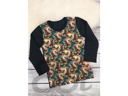 Tričko dl.rukáv, T-rex