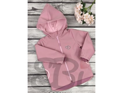 Bunda přechodová softshellová, Pudrová