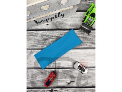 Chlapecká hladká čelenka - Tyrkysová