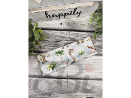 Chlapecká hladká čelenka - Roztomilí dinosauři