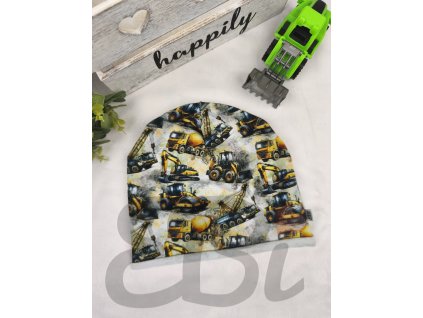 Čepice jednovrstvá - stavební stroje