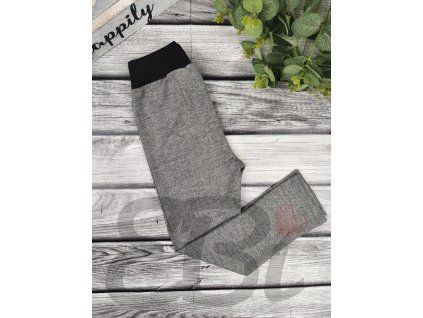 leginy - šedý jeans