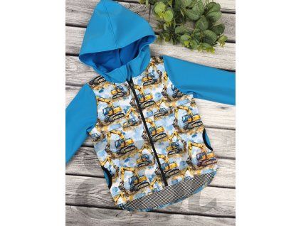 Soft. bunda jaro-podzim s mřížkou, Bagříci