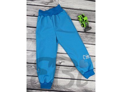 Softshellové kalhoty -  Modré - bagr