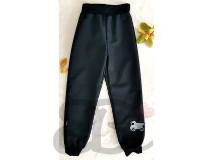 Softshellové kalhoty - černé, náklaďák