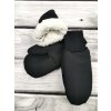 Rukavičky softshellové s BERÁNKEM - černé