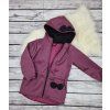 Softshellová parka s fleecem, Vínová