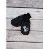 Zimní softshellové rukavice - černé, Kočka