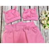 Rostoucí baggy kalhoty - růžová pastel, mašle