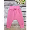 Rostoucí baggy kalhoty - růžová pastel, mašle