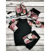 Mikina - black flowers