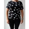 Dámské triko s bílými puntíky