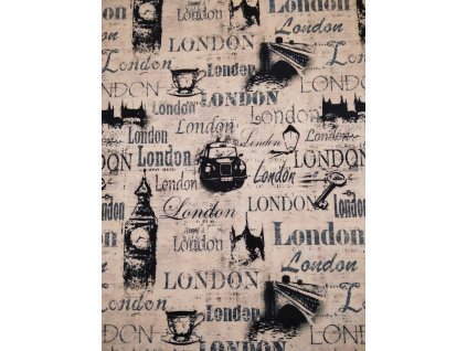 Potahová a dekorační látka VENTO tisk