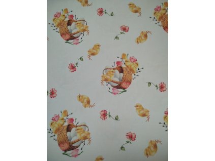 Teflonová látka ELBANA tisk velikonoční