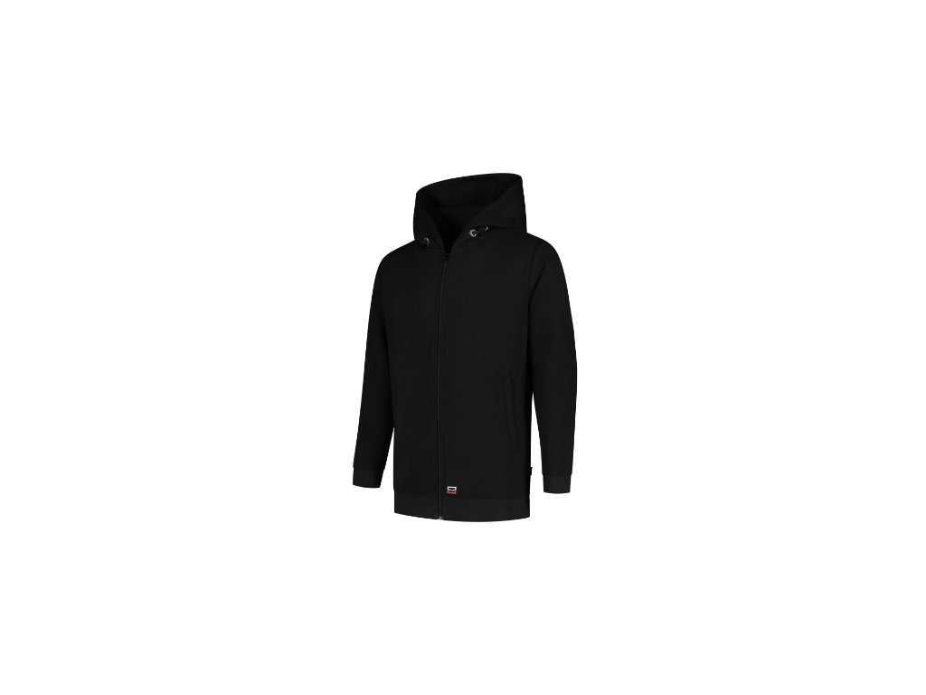 Hooded Sweat Jacket Washable 60°C-černá