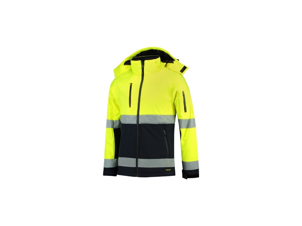 Bi-color EN ISO 20471 Softshell-fluorescenční žlutá