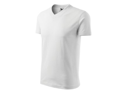 V-neck-bílá
