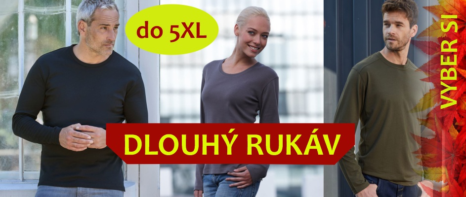Pánská a dámská trika s dlouhým rukávem