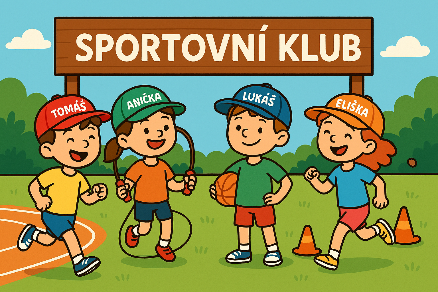 Dětské kšiltovky vhodné k potisku