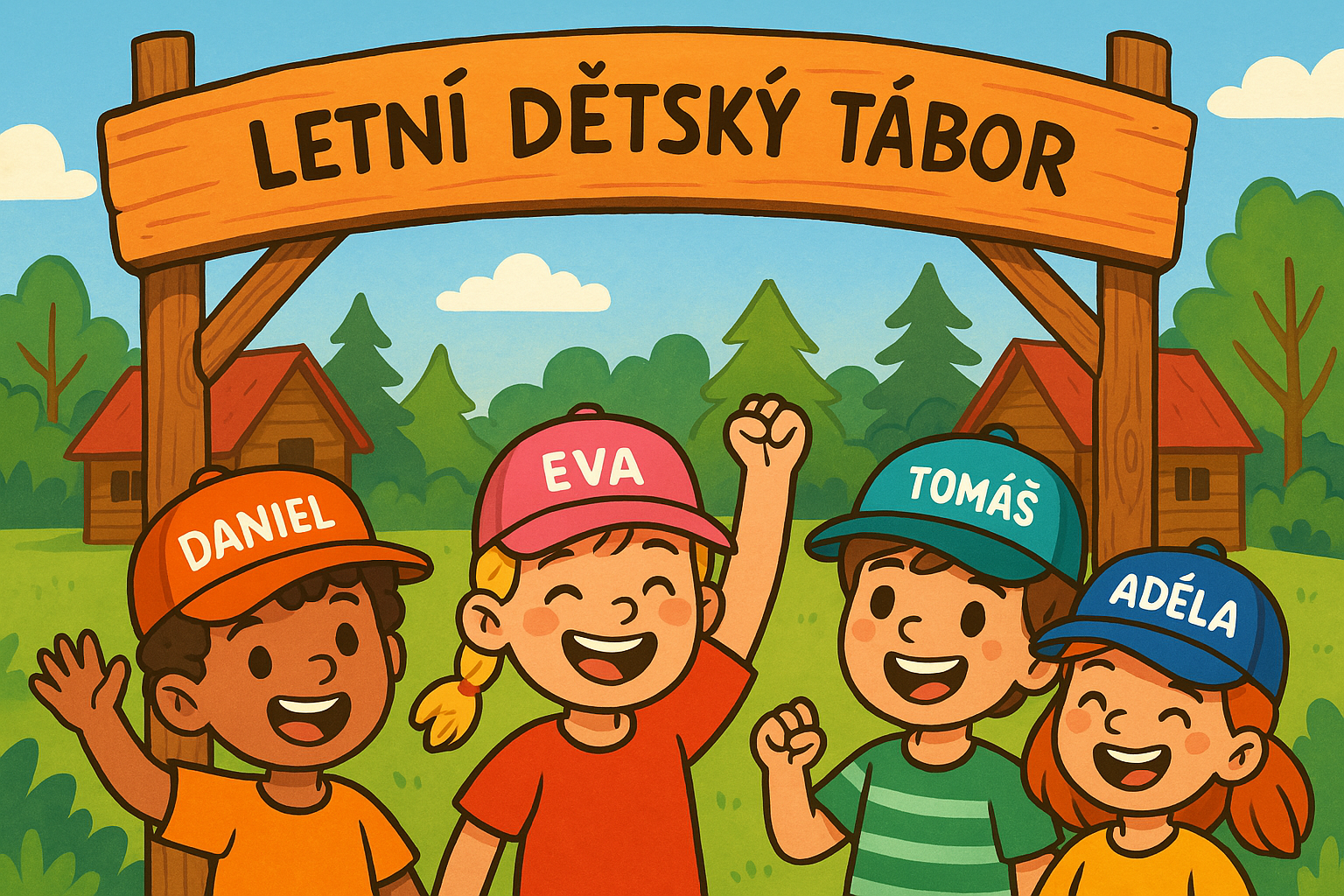 Dětské kšiltovky vhodné k potisku