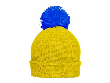 mb7967 pompon hat with brim blau unisex.39546 master