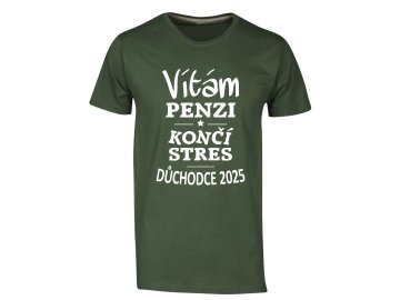 Pánské tričko Vítám penzi