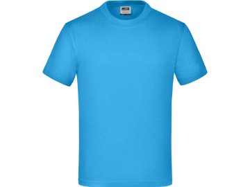 Dětské bavlněné tričko Junior Basic JN019 modrá aqua