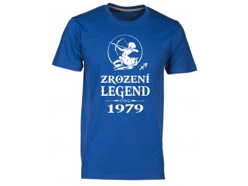 Pánské tričko s potiskem ZROZENÍ LEGEND se znamením STŘELEC royal