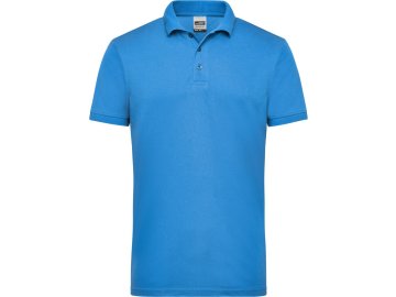 Pánská odolná pracovní polokošile s límcem, nadměrná velikost do 6XL aqua