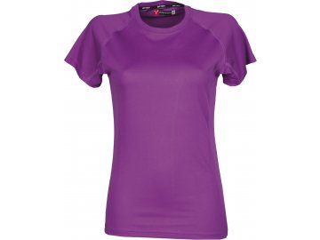 Dámské funkční sportovní tričko s raglánovými rukávy fialová