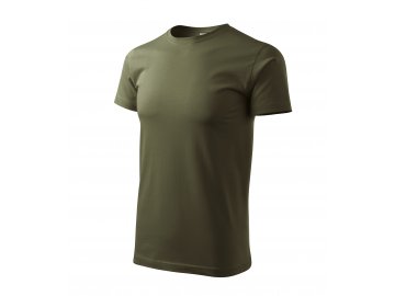 Klasické pánské tričko Basic zelená military