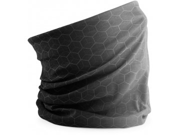 Prodyšný multifunkční tubus, šátek s geometrickými tvary šedá