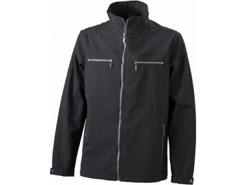 Pánská softshellová bunda v elegantním designu černá