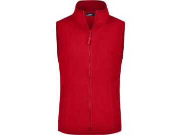 Lehká dámská vesta z mikro fleece červená