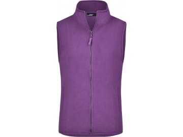 Lehká dámská vesta z mikro fleece purpurová