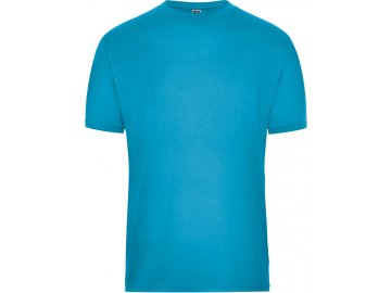 Pánské odolné tričko s Bio bavlnou do 6XL tyrkysova