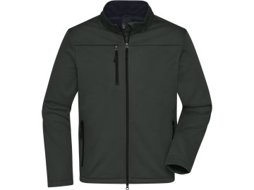 Klasická softshellová bunda ve sportovním designu z recyklovaného polyesteru graphite